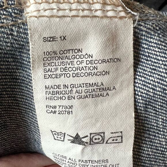 TOMMY HILFIGER Jean Jacket Women 1X - Picture 11 of 11